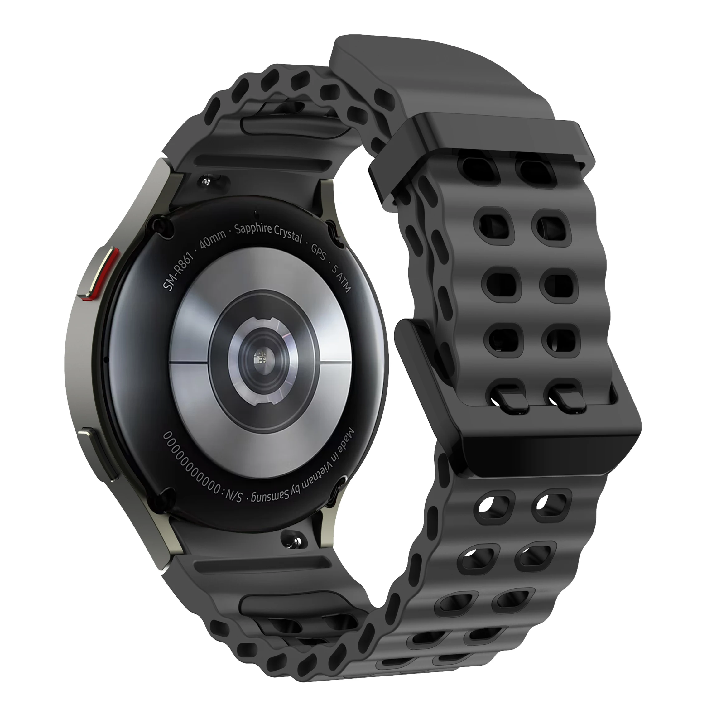 Two-Tone Silicone Strap for Samsung Galaxy Watch 14 Two-Tone Silicone Strap for Samsung Galaxy Watch - Image 14