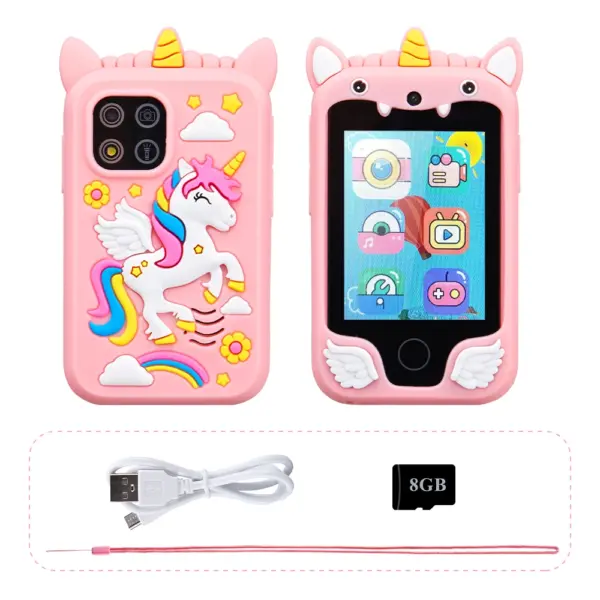 Kids Unicorn Smart Phone Toy with Camera and Games - Image 7