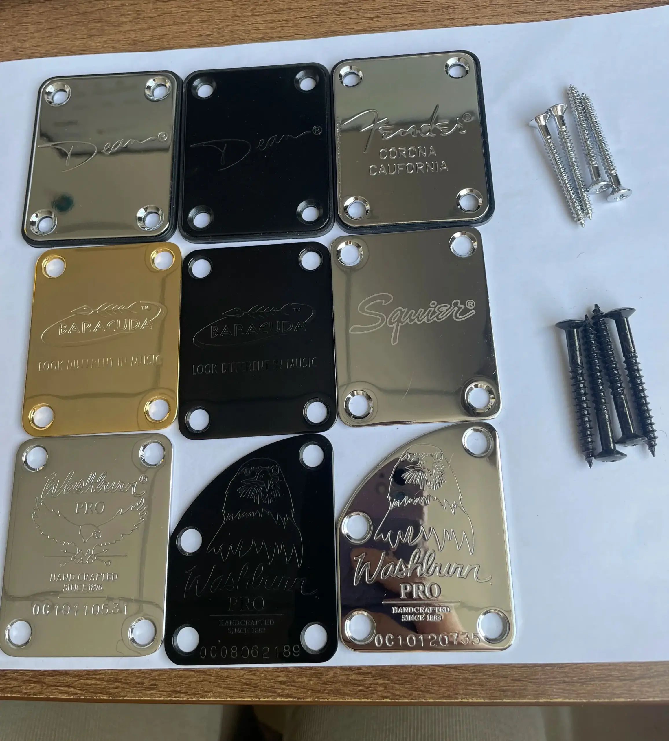 Washburn PRO Polished Guitar Bridge Plate 2 Washburn PRO Polished Guitar Bridge Plate - Image 2