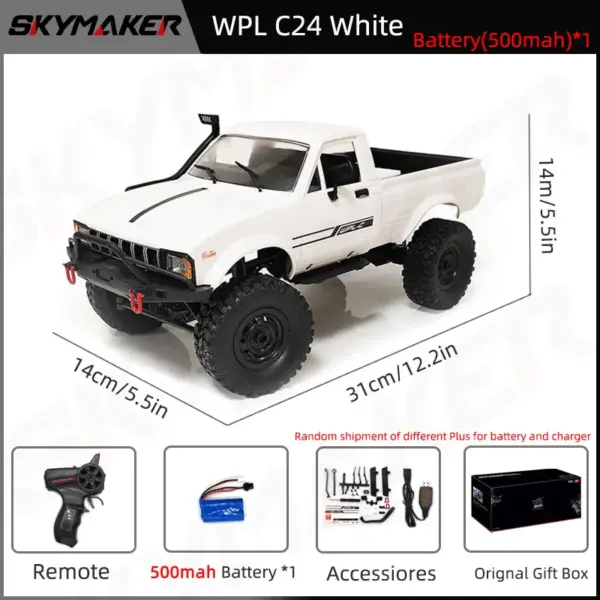 WPL C24-1 1:16 RC 4WD Rock Crawler - Image 11