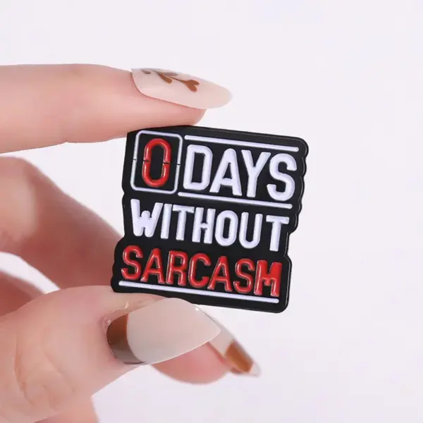 Funny Sarcastic Proverbs Enamel Pins Brooches - Image 4