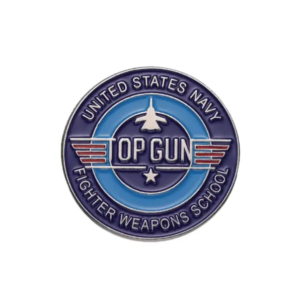 Navy Fighter Badge Top Gun Enamel Pin - Image 7