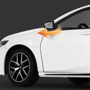 1:24 EMPOW White Sedan Diecast Model Car 12 Sfa0cf6ea7a64474982f9c9aa75dd1334b