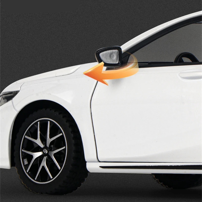 1:24 EMPOW White Sedan Diecast Model Car 4 1:24 EMPOW White Sedan Diecast Model Car - Image 4