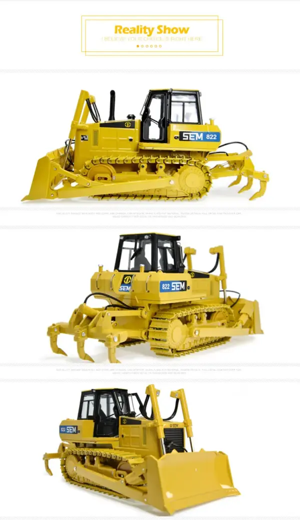 Diecast SEM 816 Bulldozer Model 1:35 Scale - Image 9