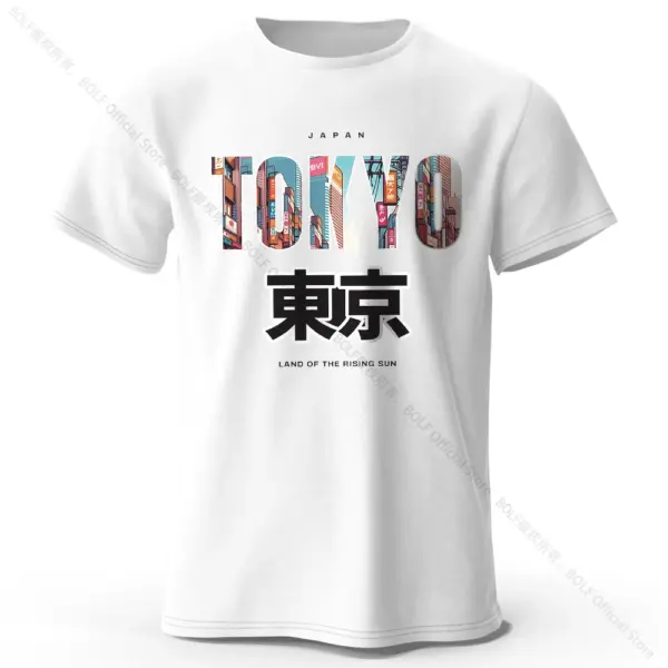 Tokyo Printed Cotton Casual T-Shirt for Men and Women - Image 20
