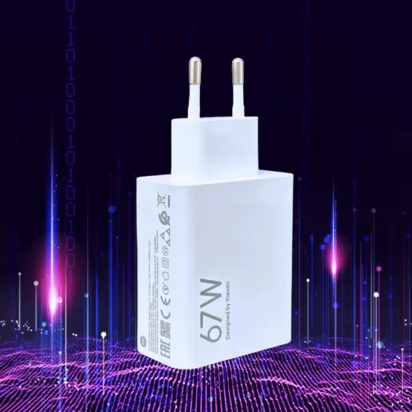 Xiaomi 67W Turbo Fast Charger EU Adapter with USB Type C Cable - Image 2