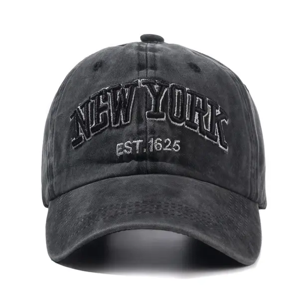 2025 Unisex New York Washed Cotton Cap - Image 4