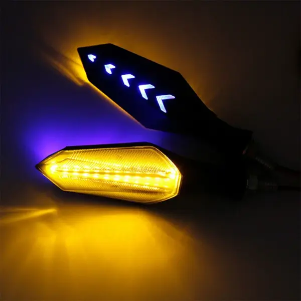 8mm Motorcycle LED Turn Signal with Sequential Flow - Image 4
