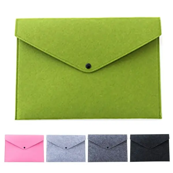 A4 Felt Document Folder with Buckle - Image 3