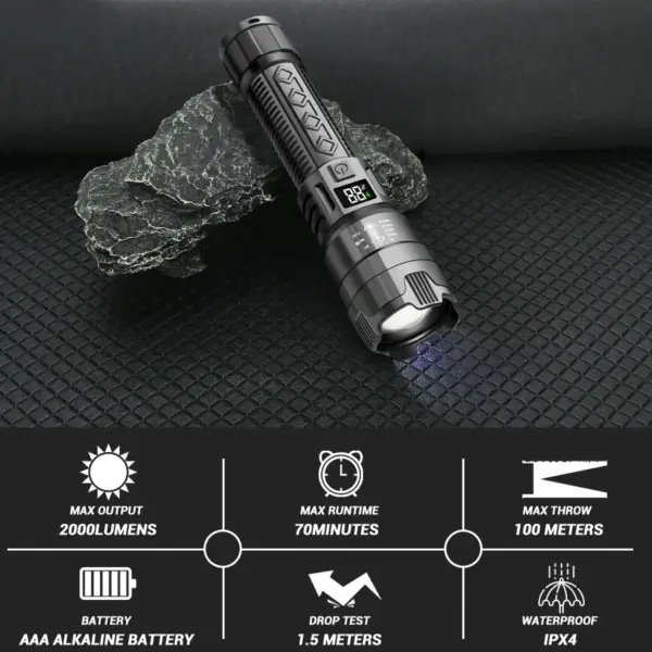 High Power 10,000,000 Lumens Flashlight - Image 4