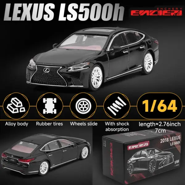 Lexus LS500h 1:64 Scale Diecast Model Car - Image 2