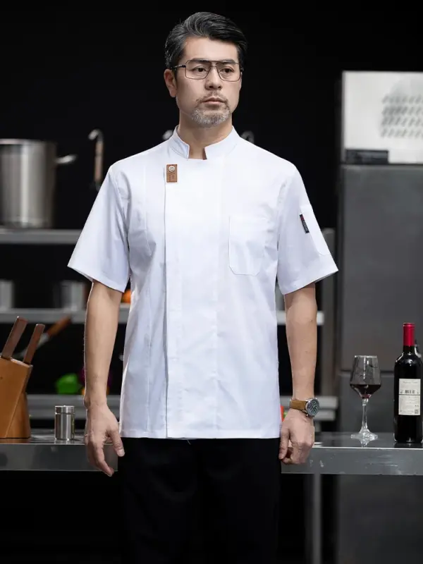 Red DiYi Chef Uniform with Breathable Mesh - Image 8