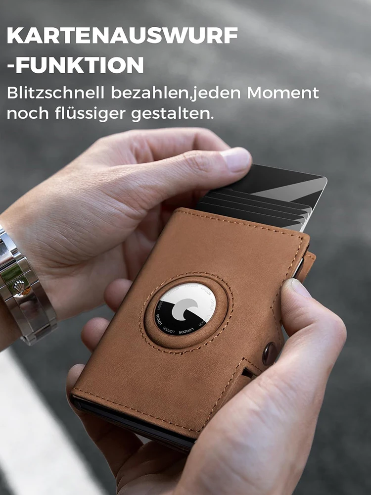 Men's Leather Wallet with RFID and AirTag Slot 5 Men's Leather Wallet with RFID and AirTag Slot - Image 5