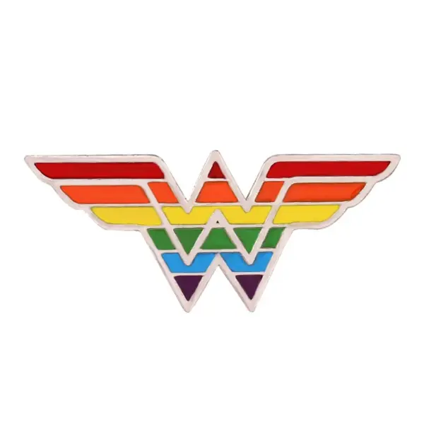 Rainbow Heart Shape Pride Lapel Pin - Image 16