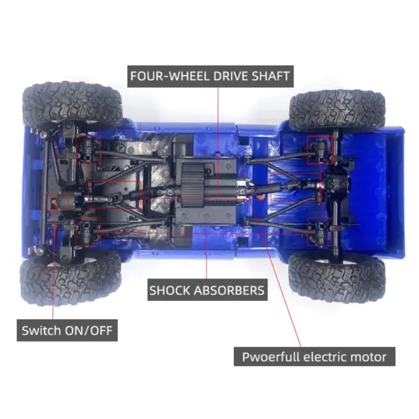 WPL C24-1 1:16 RC 4WD Rock Crawler - Image 4