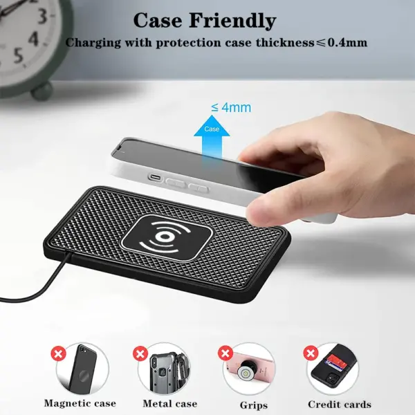 Wireless Car Charger Pad for iPhone and Samsung - Image 5