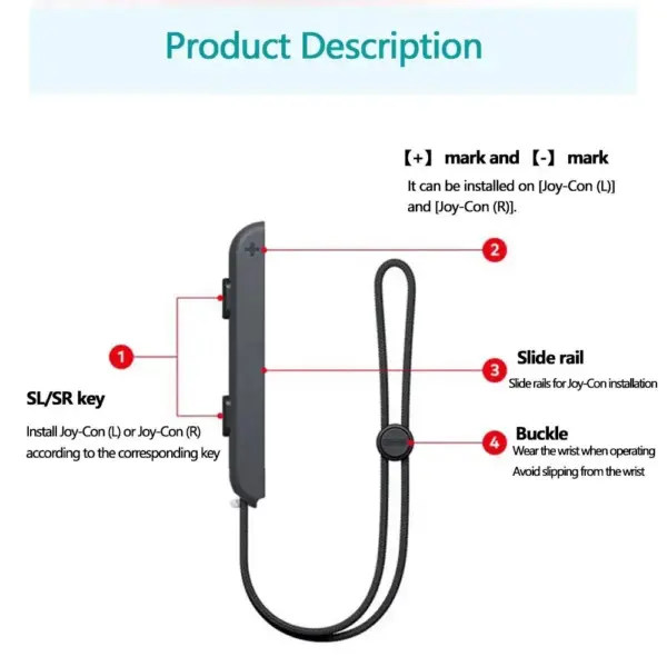 Adjustable Wrist Strap for Switch Joycon - Image 2