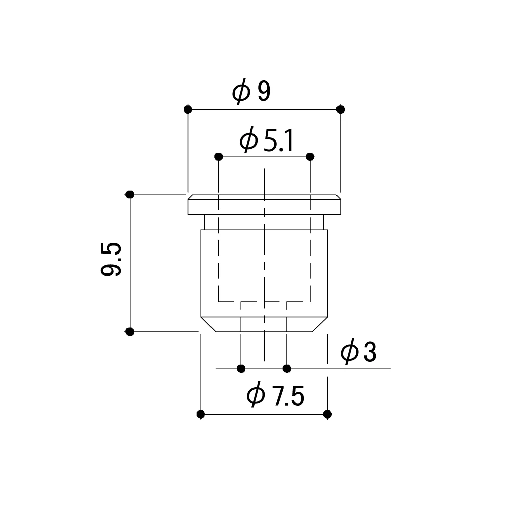 6 Brass Ferrules for Telecaster Guitar 6 6 Brass Ferrules for Telecaster Guitar - Image 6