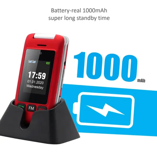Artfone C10 Flip Senior Phone with Dual LCD - Image 4