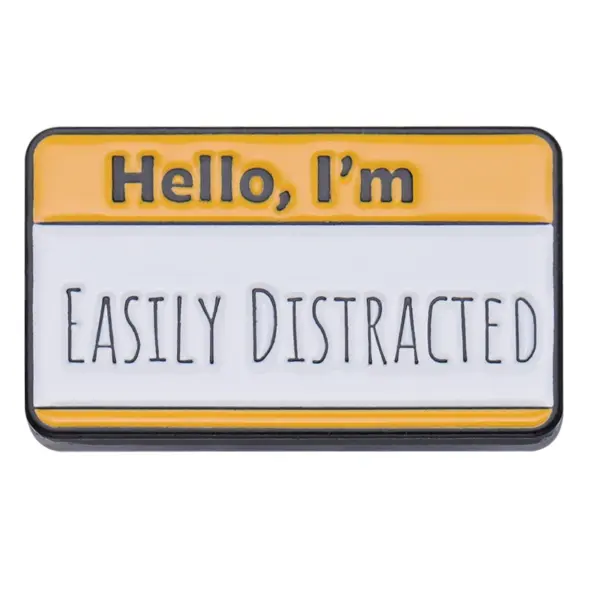 Hello I'm Enamel Pins Custom Brooches Stack - Image 9