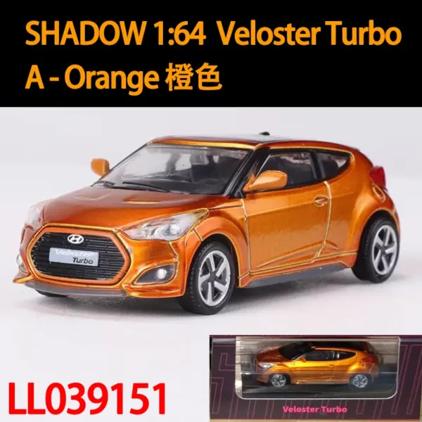 Welly Shadow 1:64 Veloster Turbo Diecast Model - Image 7