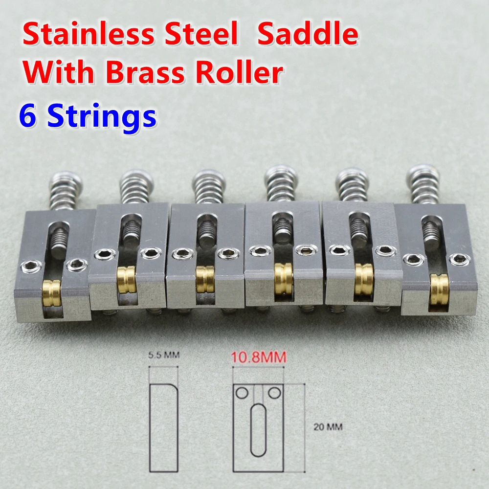 Electric Guitar Bridge Saddles Set 10.5MM/10.8MM 32 Electric Guitar Bridge Saddles Set 10.5MM/10.8MM - Image 32