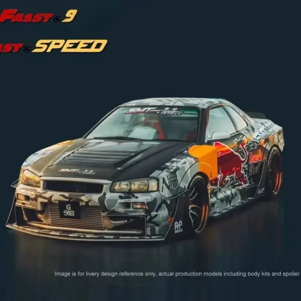 Fast Speed FS 1:64 Skyline GT-R R34 Diecast Model - Image 11