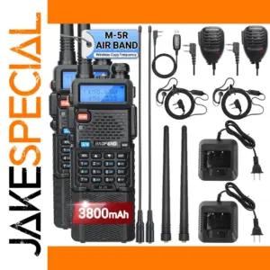 Baofeng M-5R Long-Range Walkie Talkie with 3800mAh Battery