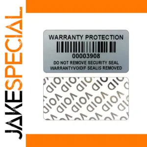 Dumb Silver Tamper Proof Security Stickers 120pcs