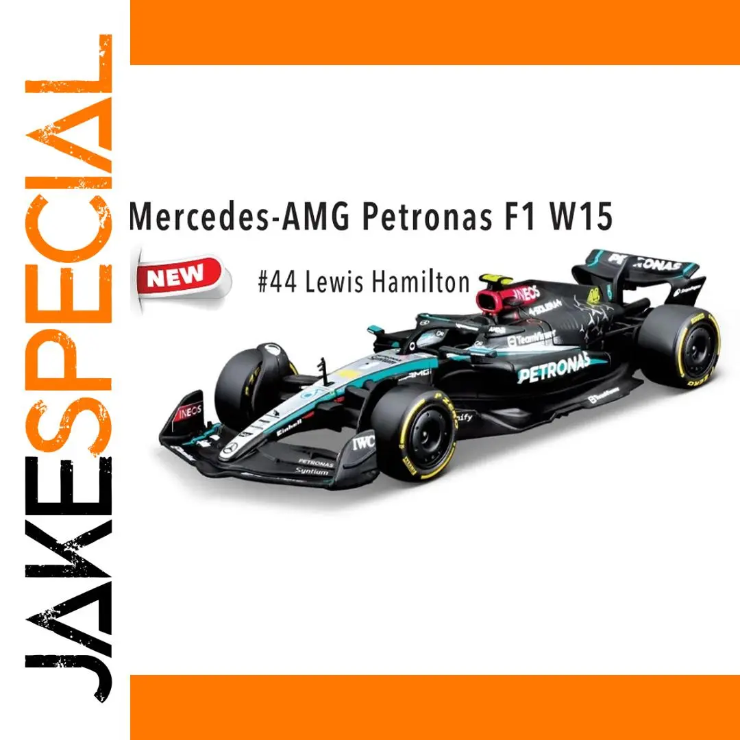 Bburago Mercedes F1 W15 Model 1:43 Hamilton 1 Bburago Mercedes F1 W15 Model 1:43 Hamilton