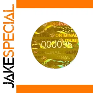 Gold 1.5cm Hologram Warranty Void Stickers