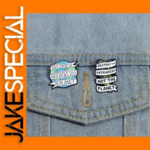 Feminist Slogan Enamel Brooch Pin