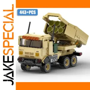 Military Rocket Launcher Truck Building Kit 443pcs
