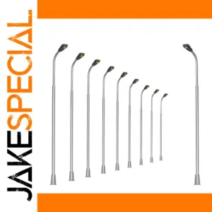 HO Scale Metal Street Lamps Set 10 Pieces