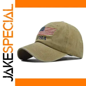 USA Flag Camouflage Snapback Cap
