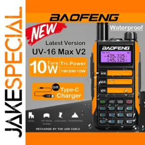 Baofeng UV-16 Max V2 Waterproof Walkie Talkie