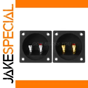 Gold-Plated Cup Connector for Speaker Enclosures