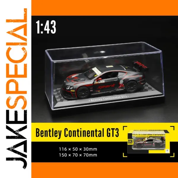 Bentley Continental GT3 Scale Model 1:43 Acrylic Case
