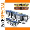 Large Die-Cast Articulated Bus Model for Kids