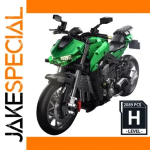 Kawasaki Z1000 Motorcycle Model Building Blocks Set