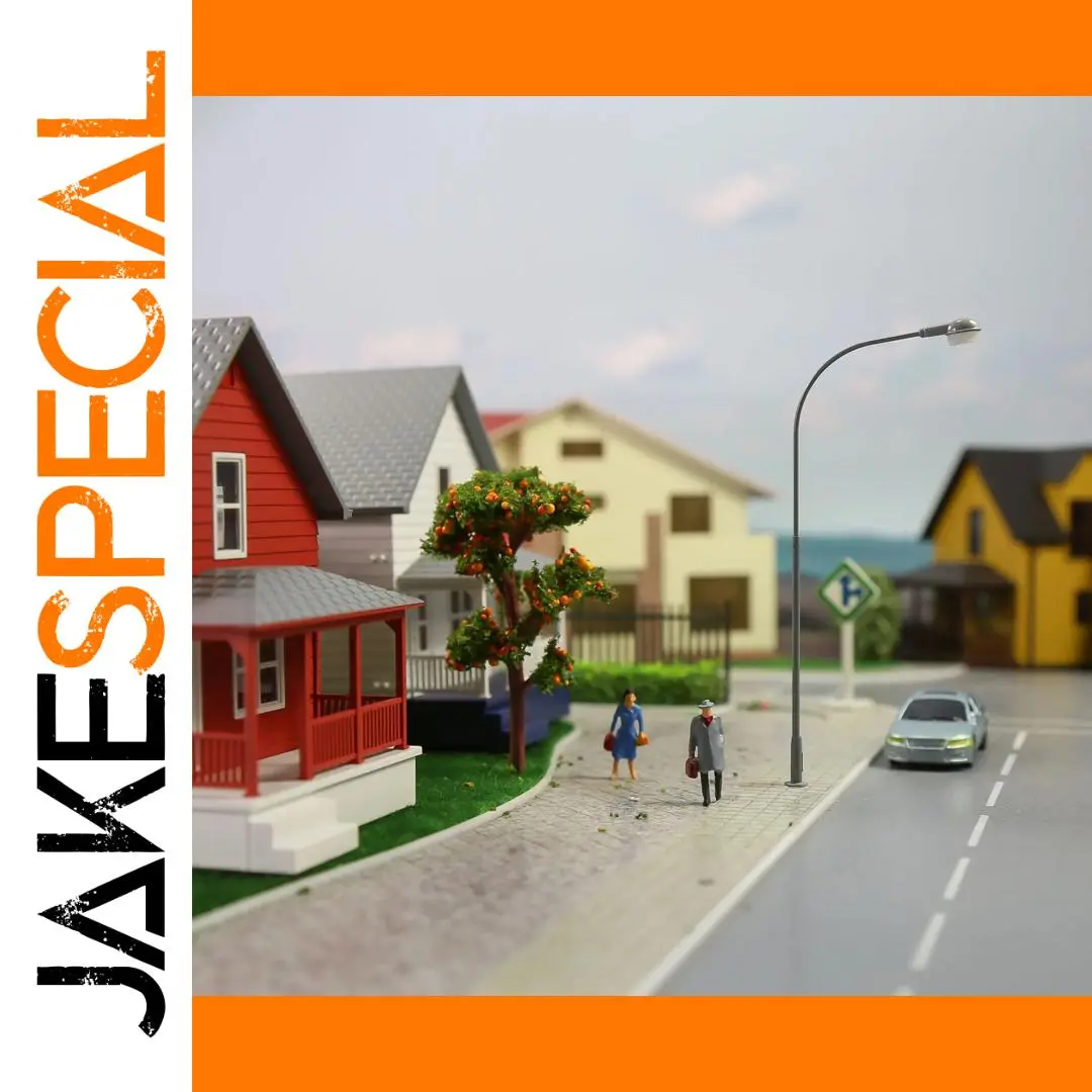 HO Scale 1:87 LED Street Lamps Set of 5 1 HO Scale 1:87 LED Street Lamps Set of 5