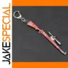Sniper Rifle Keychain Red Metal Collectible
