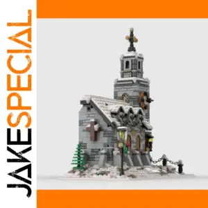 1074PCS Winter Cottage Building Blocks Mosaic Kit