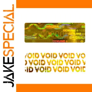 Gold Holographic Tamper Evident Stickers