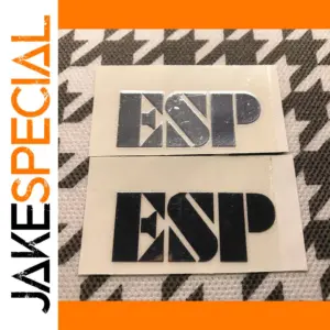 2 Pcs ESP Headstock Stickers for Guitars
