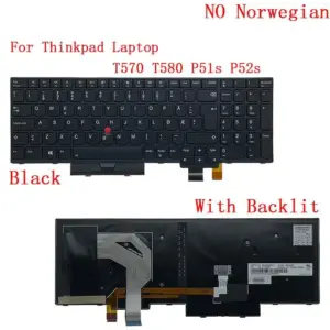 Lenovo ThinkPad T570 P51S Backlit UK Keyboard 27 a8fd0289 no logo