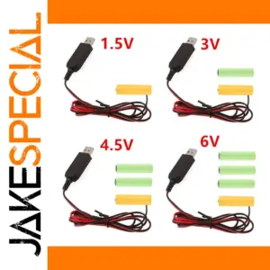 USB AA Battery Eliminator Cable Power Cord