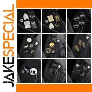 Gothic Skull Pins for Men Set