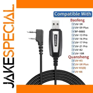 USB Programming Cable for Baofeng Radios